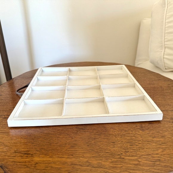 7Gypsies Antique Artist Printer's Tray, White - Picture 9 of 16